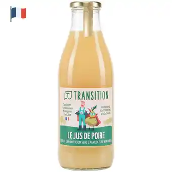 Auchan Jus de poire en conversion biologique transition offre