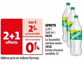 Auchan SPRITE 1.25 offre