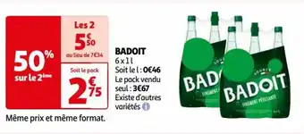 Auchan BADOIT 6xll offre