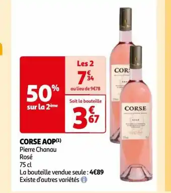 Auchan CORSE AOP(¹) Pierre Chanau Rosé offre