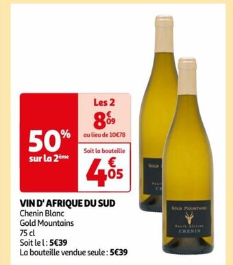 Auchan VIN D'AFRIQUE DU SUD offre