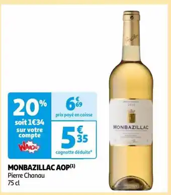 Auchan MONBAZILLAC AOP(¹) Pierre Chanau 75 cl offre