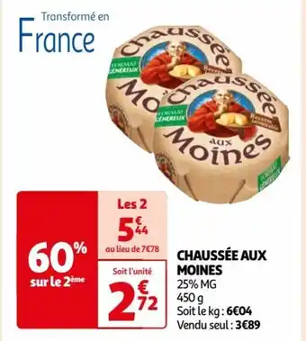 Auchan CHAUSSÉE AUX MOINES 25% MG offre