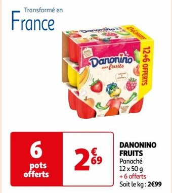 Auchan DANONINO FRUITS offre