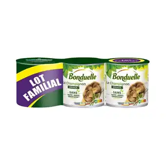 Auchan Le champignons eminces sans sulfite, additif, conservateur bonduelle offre