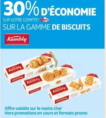 Auchan SUR LA GAMME DE BISCUITS offre