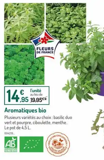 Botanic Aromatiques bio offre