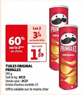 Auchan Tuiles original pringles offre