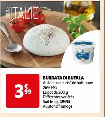 Auchan Burrata di bufala offre