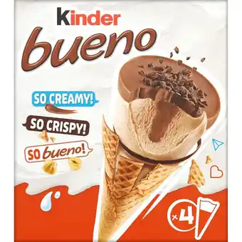 Auchan Cônes classic glacés kinder bueno offre