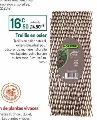 Treillis en osier