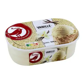 Auchan Glace vanille surgelée auchan offre