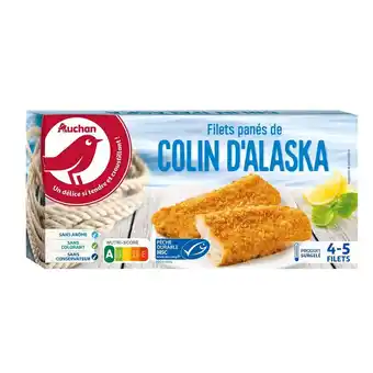 Auchan Filets panés de colin d'alaska surgelés auchan offre