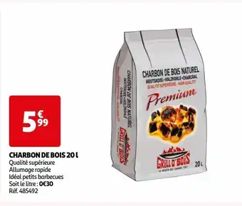 Auchan Charbon de bois 20 l offre