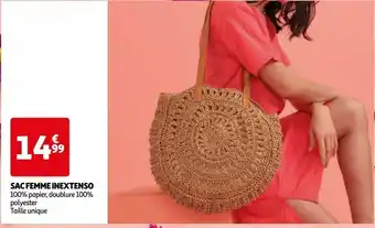 Auchan Sac femme inextenso offre