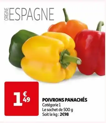 Auchan Poivrons panachés offre