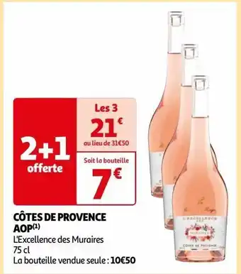 Auchan Côtes de provence aop offre