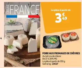 Foire aux fromages de chèvres