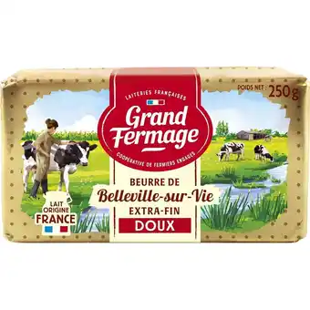 Auchan Beurre doux grand fermage offre