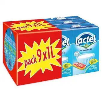 Auchan Supermarché Lait demi-écrémé lactel offre