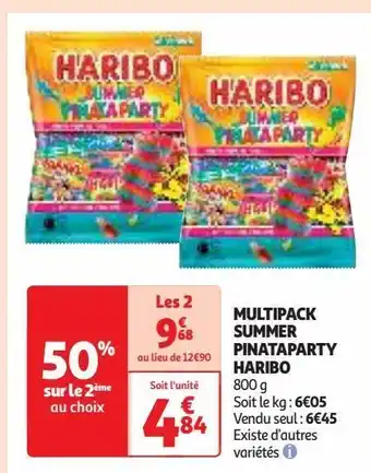Auchan Supermarché Multipack summer pinataparty haribo offre