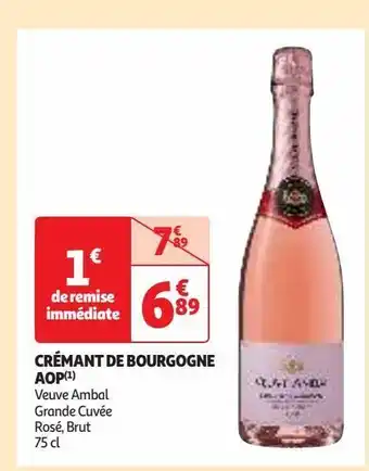 Auchan Supermarché Crémant de bourgogne aop offre