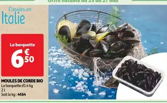 Auchan Moules de corde bio offre