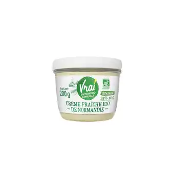Crème fraîche de normandie bio vrai