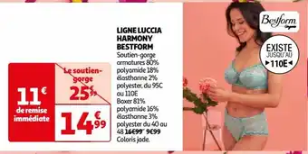 Auchan LIGNE LUCCIA HARMONY BESTFORM offre