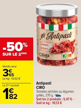 Carrefour Market Antipasti CIRO offre