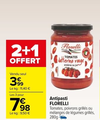 Carrefour Market Antipasti FLORELLI offre