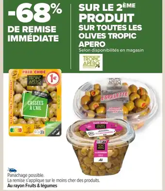 SUR TOUTES LES OLIVES TROPIC APERO