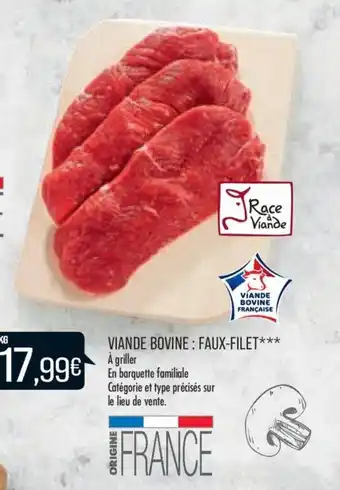 Match VIANDE BOVINE: FAUX-FILET*** offre