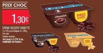 Match CRÈME DESSERT DANETTE offre