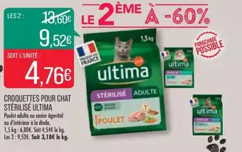 CROQUETTES POUR CHAT STÉRILISÉ ULTIMA