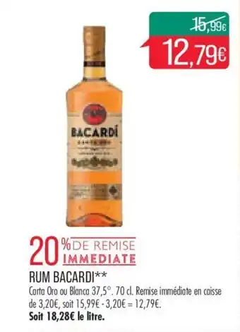 Match RUM BACARDI** offre