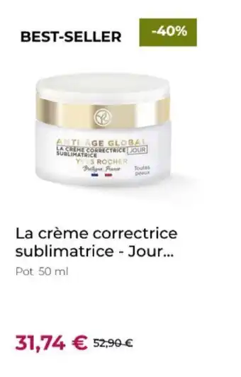 Yves Rocher La crème correctrice sublimatrice - Jour... offre