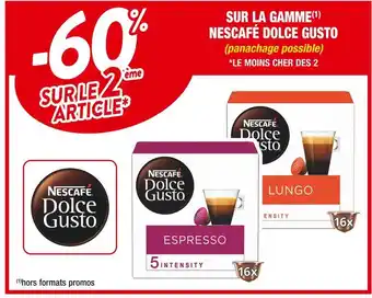 Cora x Carrefour Nescafé dolce gusto -60% sur le 2ème article sur la gamme nescafé dolce gusto offre