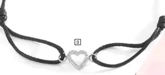 Cora x Carrefour Bracelet cordon argent rhodié oxyde de zirconium offre