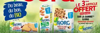 Cora x Carrefour Bjorg le 3ème article offert pour 2 achetés sur la gamme bjorg offre