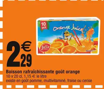 Cora x Carrefour Jaffa champion boisson rafraîchissante goût orange offre