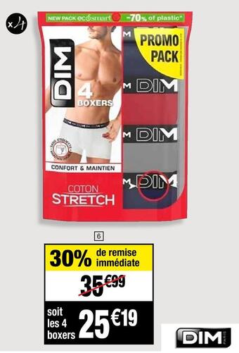 Cora x Carrefour Dim boxers offre