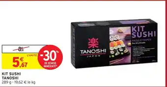 Intermarché Tanoshi kit sushi offre