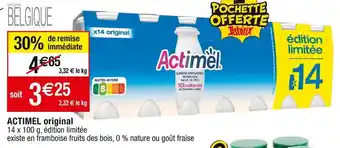 Cora x Carrefour Actimel actimel original offre