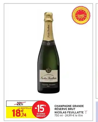 Nicolas feuillatte champagne grande réserve brut