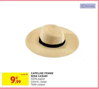 Nina casari capeline femme