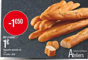 Baguette blanche x5