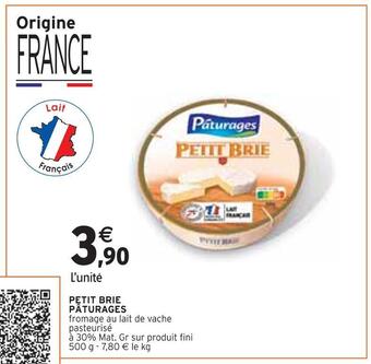 Intermarché Pâturages petit brie offre