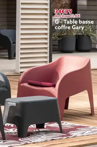 Gifi Table basse coffre gary offre