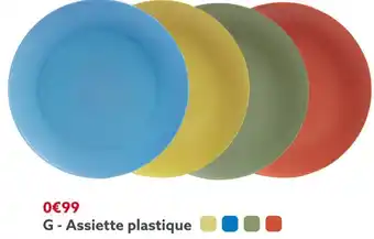 Gifi Assiette plastique offre